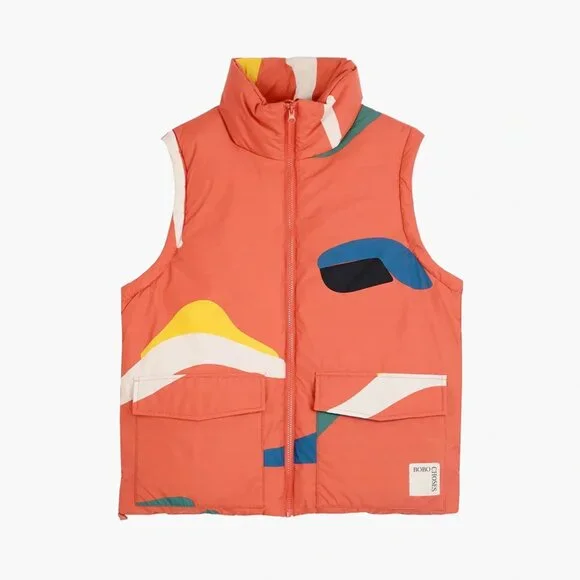 Brushstrokes Printed Puffer